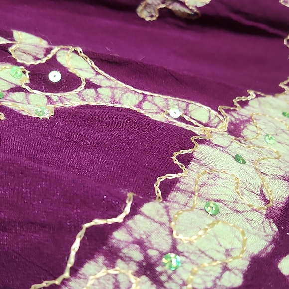 2/$25 or 3/$30 90s Boho Hippie Floral Embroidered Oversized Midi/Maxi Sun Dress - Picture 2 of 8